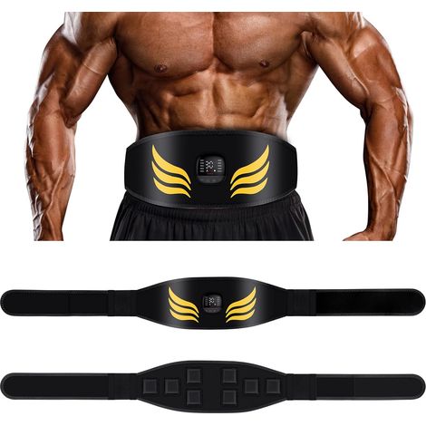 Electrostimulateur Musculaire,Ceinture Abdominale Electrostimulation avec 10 Modes et 30 Intensités,USB Rechargeabl, Affichage des Calories Brûlées, Ceinture Electrostimulation Abdominale (1/5)