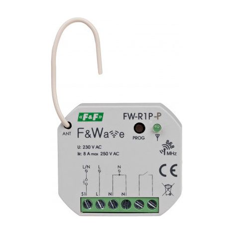 Relais radio bistable FW-R1P-P - 1 canal - Compact - Multifonctionnel - Économique (1/5)