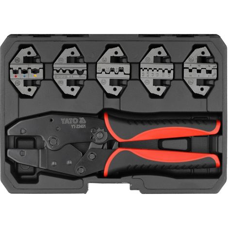 Kit de sertissage de connecteurs Yato avec 5 matrices (YT-22451) (1/3)