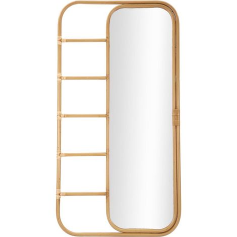 Specchio da parete in metallo marrone, 77,5x3,3x151 cm – Panama (1/5)