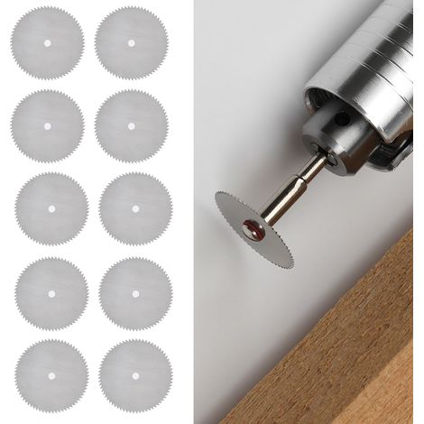 Accessoires pour meuleuse électrique, lames de scie miniatures en acier inoxydable pour le travail du bois, lames à trancher, disques de coupe pour meuleuse électrique, vendus en ensembles de 10 + une (1/5)