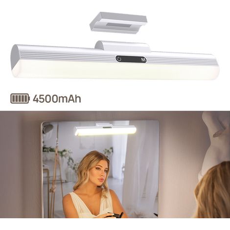 Lampe de Maquillage LED Magnétique 4500mAh, 5 Couleurs Tactile, Sans Perçage, CRI≥92, Rechargeable USB-C (1/5)