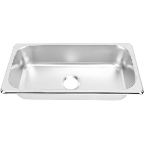 Évier intégré en acier inoxydable 304 pour camping-car, bateau et caravane – Modèle GR-1365, 325 x 176 x 65 mm, sortie d’évacuation 40 mm (1/5)
