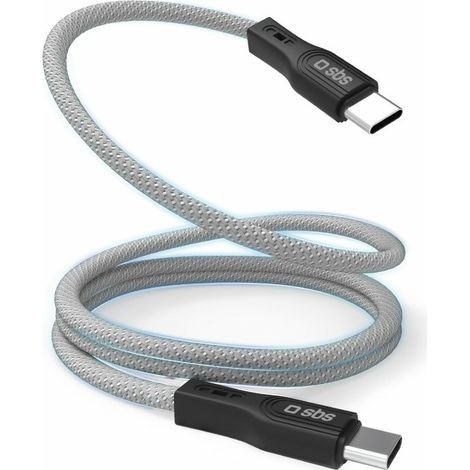 SBS Magnetisches USB-C-auf-USB-C-Kabel, 1 Meter (1/2)