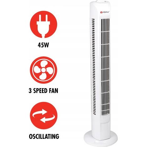 Ventilatore a colonna da pavimento di marca, 45W (1/5)