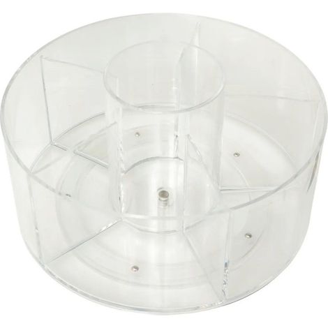 Organisateur de Maquillage Rotatif "Selena" 23cm Transparent