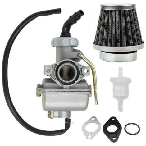 Carburateur Moto Aluminium - Compatible Kazuma Baja 50cc 70cc 90cc 110cc 125cc, Quad, Go-kart, Dirt Bike - Avec Filtre à Air et Raccord Essence - Haute Performance (1/5)