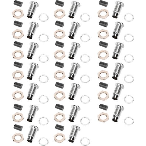 20 pièces support LED montage sur lunette Diode électroluminescente plat métal Base en laiton contrôle industriel 5mm