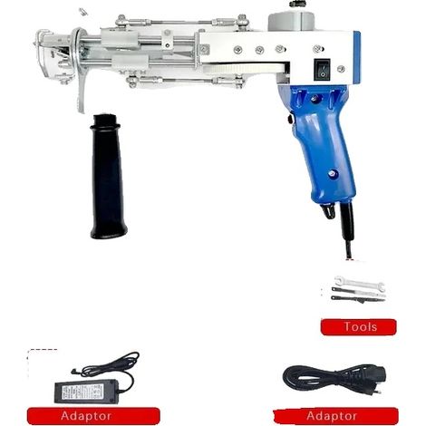 Pistola per trapuntatura, funzione di taglio e asola, alta velocità di cucitura, blu 2 in 1 (1/2)