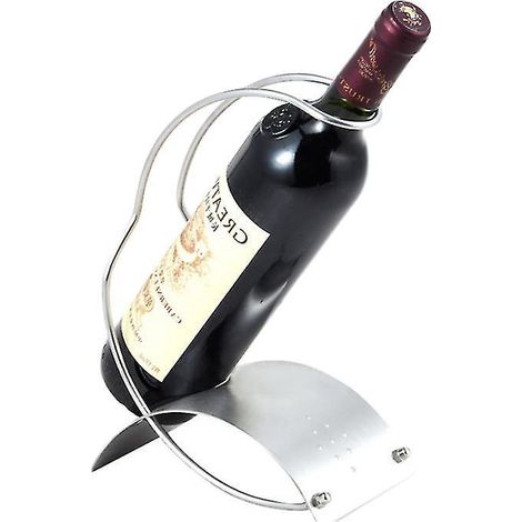 Étagère de rangement en acier inoxydable pour bouteilles de vin (1/3)