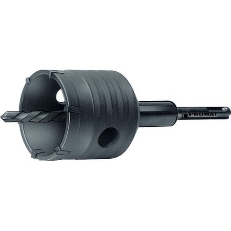 Broca de impacto D.80mm L.180mm total para cajas de distribución 6-KT. Vástago PROMAT
