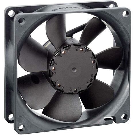 Ventilateur axial EBM Papst 8412 NGLE 9292506262 12 V/DC 30 m³/h (L x l x H) 25.4 x 80 x 80 mm 1 pc( (1/2)
