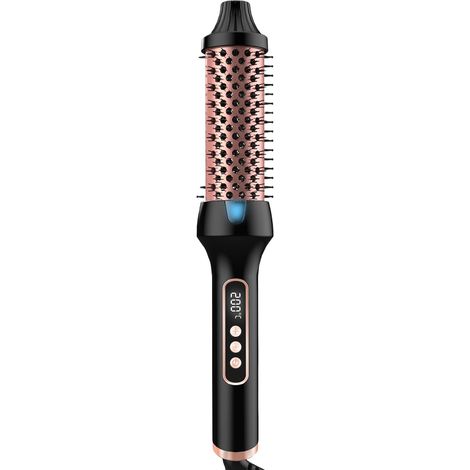 Brosse À Boucler Chauffante - Brosse Thermique Boucleur Lisseur,Températures Réglables Chauffage Rapide Styler Peigne, Brond Thermique Pour Domicile et Voyage