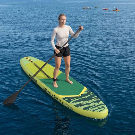 Teenpull – Aufblasbares Stand-Up-Paddle-Board POSEIDON 305 x 76 x 15 cm (1/5)