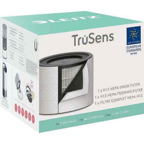 Filtre HEPA H13 3-en-1 de Rechange pour Purificateur d'air TruSens Z-2000 - Élimine Virus, Allergènes, Poils d'animaux, COV, Poussière, Bactéries, Odeurs, Fumée - Gris/Noir 2415142 (1/5)