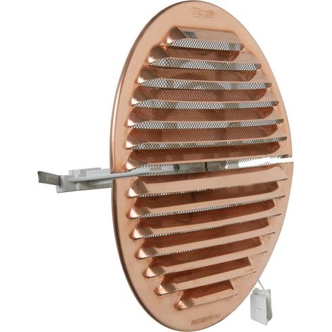 La Ventilazione GRADF160R Griglia di ventilazione tonda pieghevole in rame con rete antinsetti, diametro 175 mm (1/5)