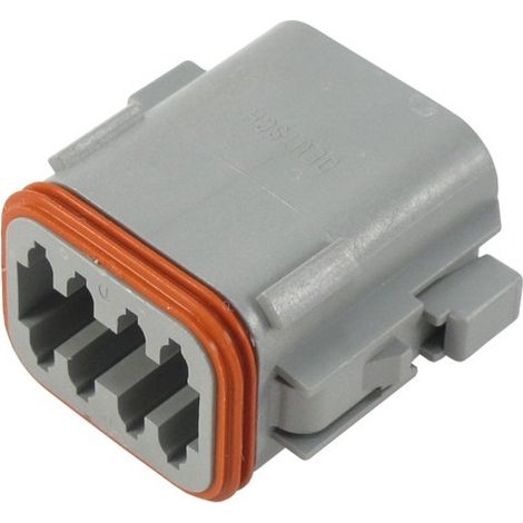Deutsch DT06-08SA-CE06 8-poliger weiblicher Rundsteckverbinder – aufrecht – 20–14 AWG