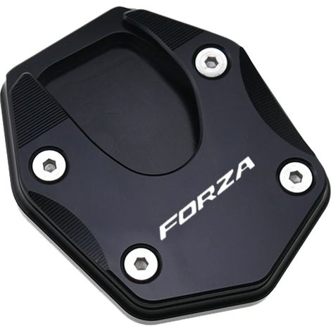 (Noir) Accessoires moto : béquille latérale CNC, extension et support compatibles avec HONDA Forza 750 (2020-2022) maxpower