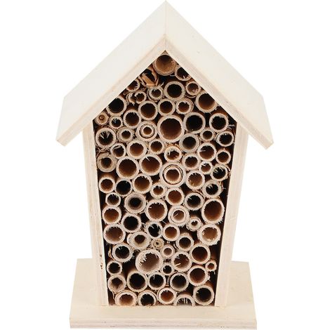 Beyamis Nichoir à abeilles en bois, abri en bois pour la décoration de jardin extérieur (1/5)