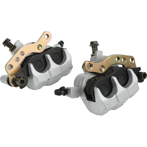 Étrier de frein avant gauche droite 2 pièces 43041-1518 Alliage métallique solide Remplacement pour KLF300 Bayou 300 (1/5)