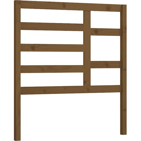 Maison Exclusive - Cabecero de cama madera maciza de pino marrón (1/5)