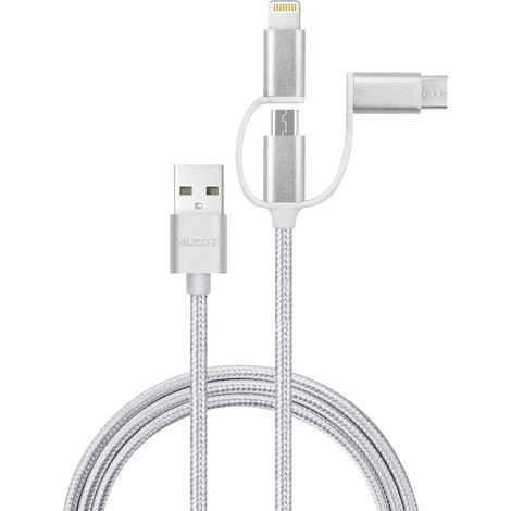 Câble Charge 3-en-1 Carlinea Compatibilité Universelle & Charge Rapide - Carlinea