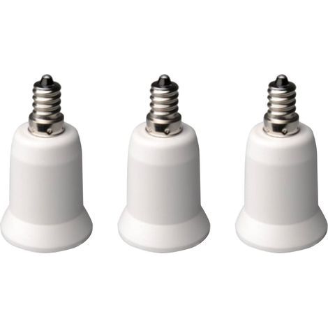 3pcs E12 to E27 Bulb Base Converters Lamp Socket Adapters Bulb Socket Converters for LED Halogen Energy Saving Smart Bulb (1/5)