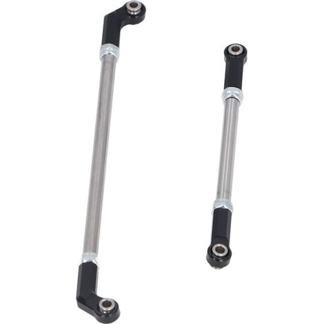 Biellette de direction en alliage d'aluminium 90 mm pour voitures RC SCX10 III 1/10 (noir) (1/5)