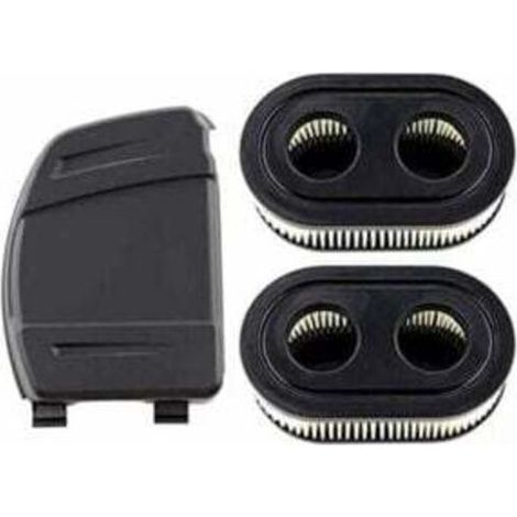 Lot de 2 filtres à air avec couvercle pour moteurs Briggs & Stratton 550E, 575EX, 575IS, 625EXI, 650EXI, 675EXI, 675IS, remplace 594106, 798339, 798452, 593260. (1/4)