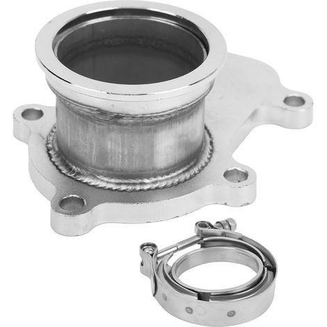 Kit d'adaptation de bride de turbocompresseur à 5 boulons en V pour moteurs Cummins Holset WH1C HX35 HX35W HX40 (1/5)