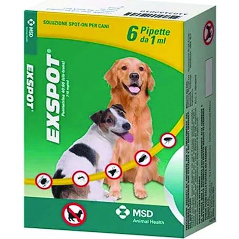 Exspot Antiparassitario Soluzione  - ml.1 specifico per cani confezione 6 pipette