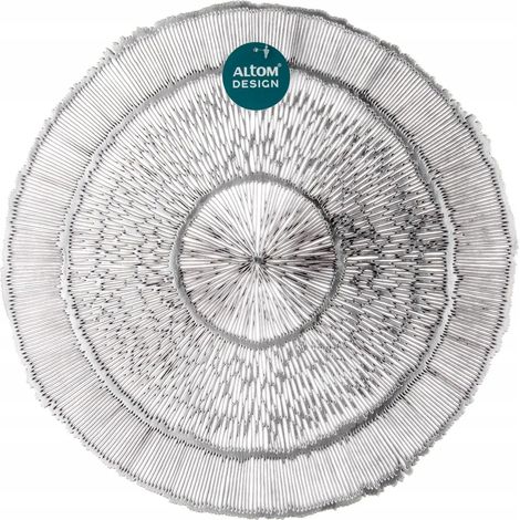 Salvamanteles para platos, rayos, plata, 38 cm, 1 unidad. (1/3)