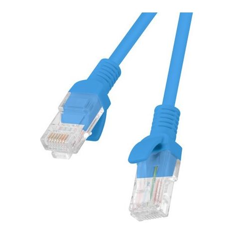 Cable de conexión Lanberg UTP CAT.5E 1 m, 10 unidades, azul (PCU5-20CC-0100-B)