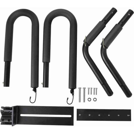 Rack de planche de surf pour scooter/moped, support de planche de surf léger en aluminium pour sports extérieurs ensemble de support de moto (noir) (1/5)