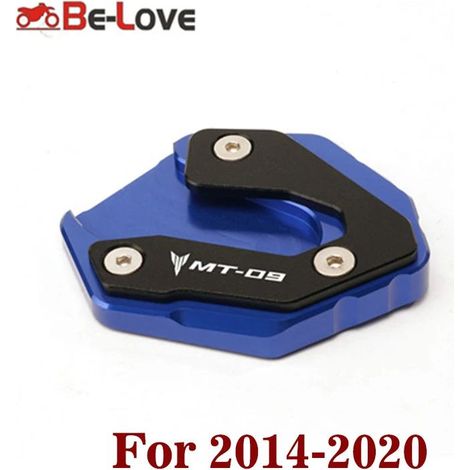 (Bleu 2014-2020) Compatible avec YAMAHA MT-09 MT 09 MT09 Tracer 900 XSR900 2014-2023 2021 22 Béquille latérale/pied d'extension Maxpower (1/4)