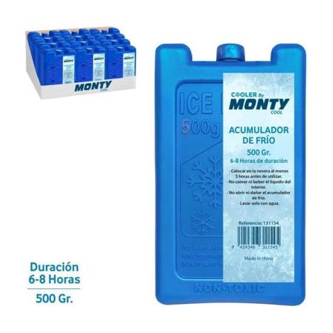 ACUMULADOR FRIO 500CC PLASTICO AZUL 9,50X4X17CM