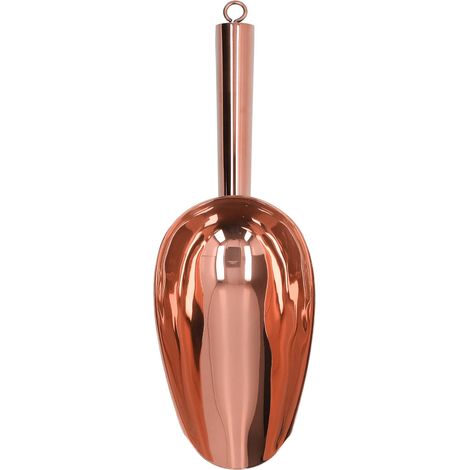 Pelle à Glace en Métal, Cuillère en Acier Inoxydable pour Machine à Glaçons, Cuillère Pelles à Salle à Manger, Outils de Spécialité de Barre pour Aliments, Thé, Grains de Café, Fruits Secs(Or rose) (1/5)