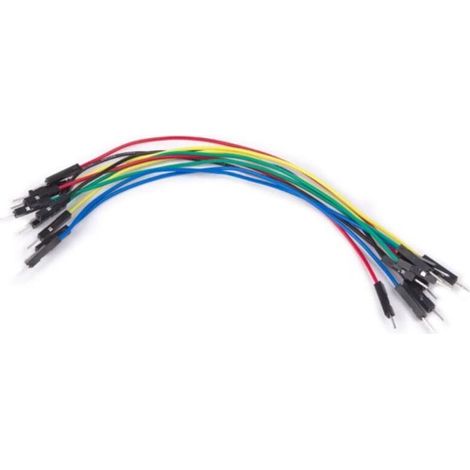 Cable De Raccordement - Mâle À Mâle - 15 Cm - 22 Awg - Pour Platine D'expérimentation - 10 Pièces (1/2)