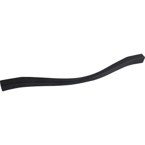Möbelgriff Fluid Schubladengriff LA 192/244 mm, B 236 mm, ZN schwarz matt