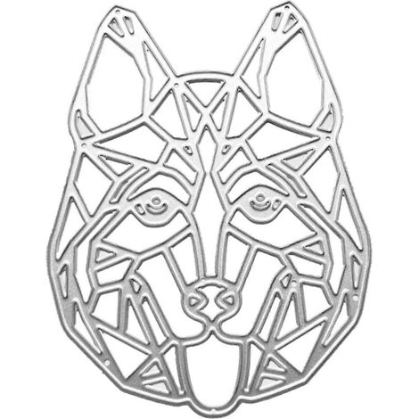 Metallhund für Kopf-Stanzformen, Schablone, DIY-Scrapbooking-Album, Papierkartenvorlage, Prägeform, Dekoration
