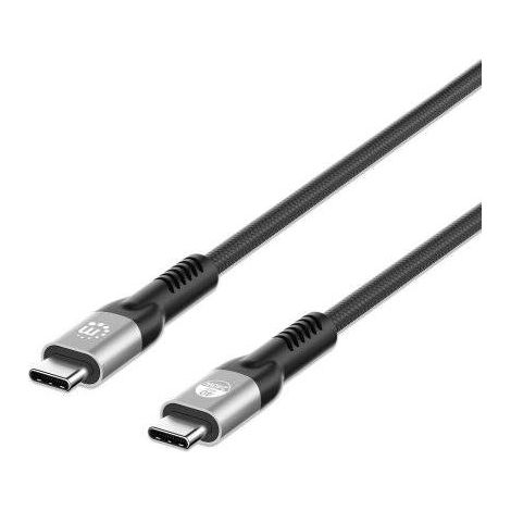 Manhattan Câble Thunderbolt™ Fiche mâle Thunderbolt® (USB-C™) 1.00 m noir connecteur utilisable des (1/5)