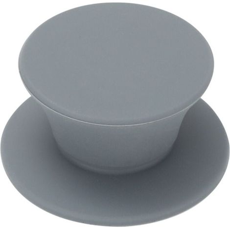 Poignée de Remplacement pour Couvercle en Verre poignée de Casserole Robuste Bouton de Couvercle Couvercle de Casserole Knauf Poignée Univers siliconée Echange 2 x Couleur gris (1/5)