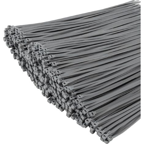 1000 Colliers De Serrage, Nylon 66 Résistant Aux Uv, 300mm X 4.8mm, Pour Intérieur Et Extérieur (1/5)