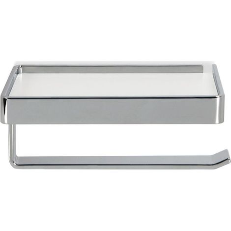BELTRAN 11508 TURIN Portarrollo Doble Sin Defensa Cromo/Blanco - ref: 064-11508