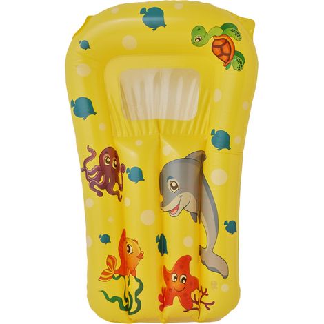 Planche De Natation Gonflable Pour Enfants, Support Flottant Jaune Pour La Piscine, Accessoire De Loisir Aquatique Et D'Apprentissage -KZQ (1/2)