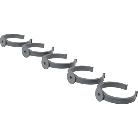 Colliers Lyre Jardibric Sachet de 5 (Ø100) Fixation Durable pour Gouttières et Systèmes de Drainage (1/7)