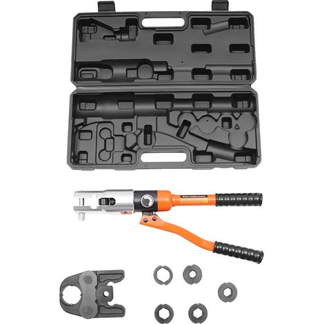 Herramienta de engaste, diseño hidráulico, moldes duraderos, moldes en forma de V. (1/2)