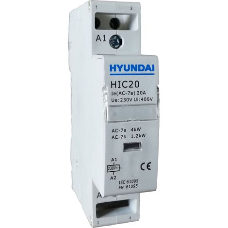 Contacteur 20A 1NO+1NC AC 230V 50HZ (1/2)