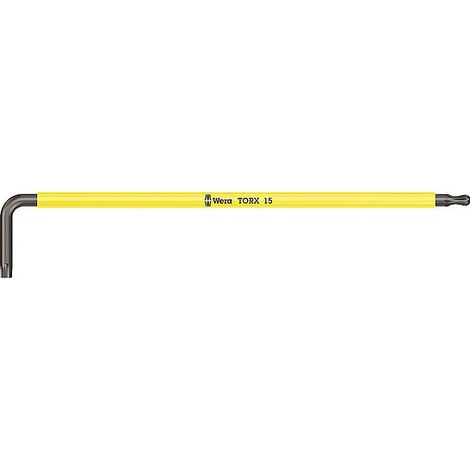 Winkelschlüssel WERA BlackLaser TORX® T15, lang