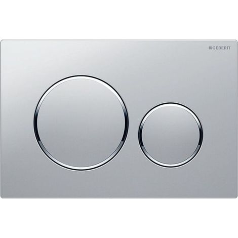 Plaque de déclenchement Geberit Sigma20 Double-Touch, chrome mat/brillant (115.882.JQ.1)